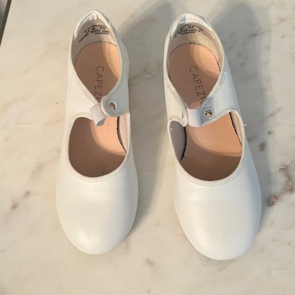 Capezio Girls White Tap Shoes 12M - Picture 3 of 6